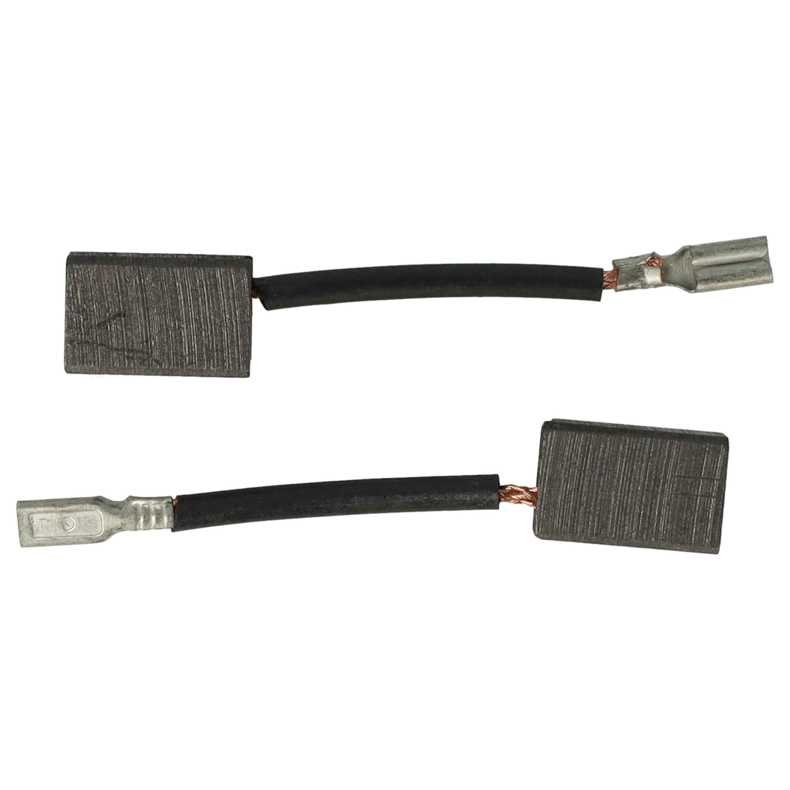 2x Escovas de Carvão vhbw Substituição para Hitachi Hikoki 999-090, 999090 - 13,8 x 8,9 x 6 mm