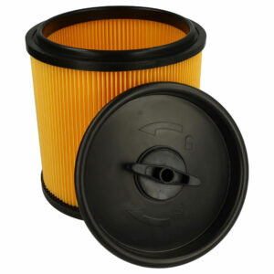 Filtro de Cartucho vhbw para Aspirador Parkside/Grizzly 91092030 - Preto/Amarelo