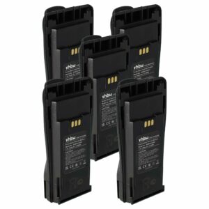 Bateria vhbw 7.2V 1800 mAh NiMH para Motorola CP040, CP200d, DP1400 - Pack 5x