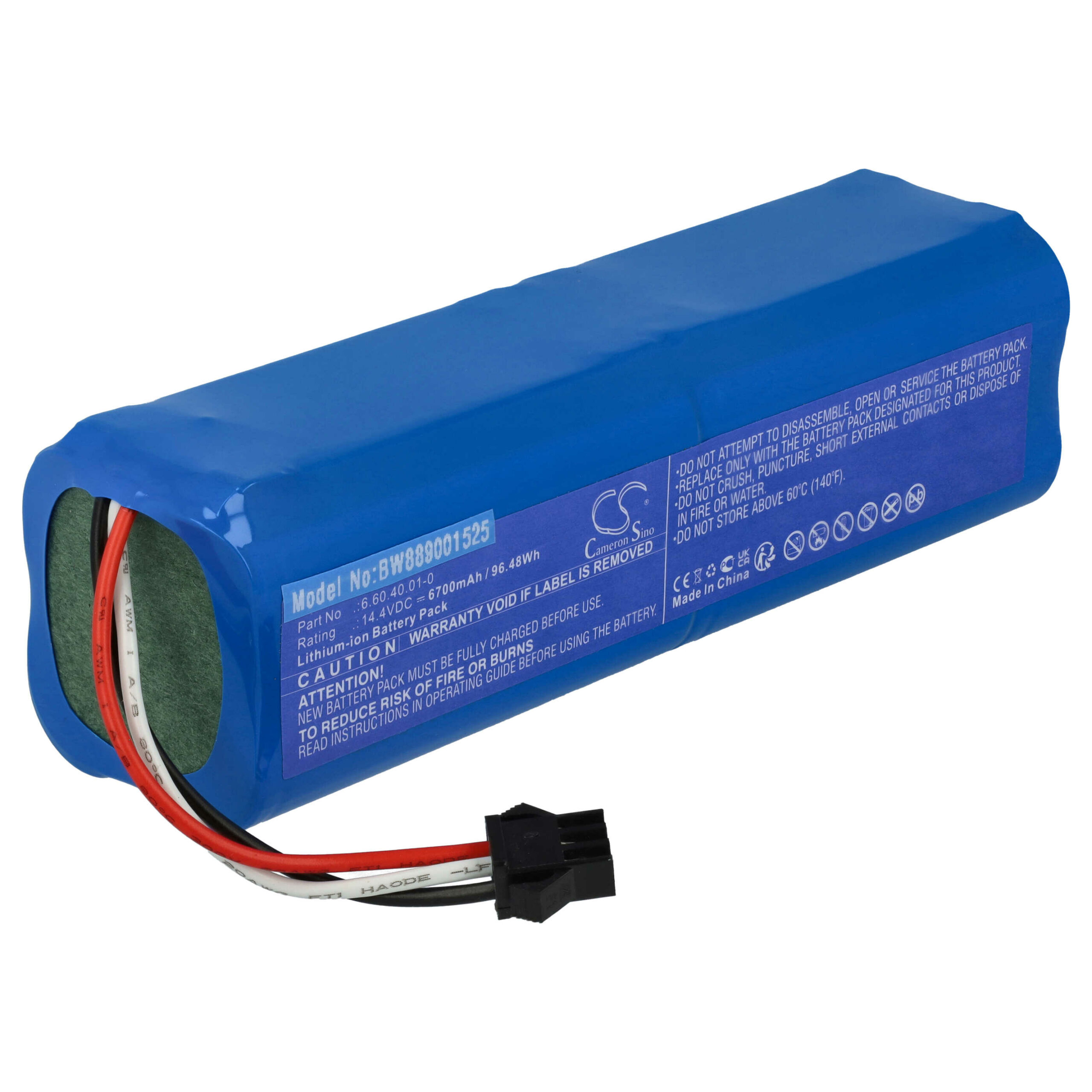 Bateria vhbw compatível com Blaupunkt 6.60.40.01-0 - 6700mAh, 14.4V, Li-Ion - Image 3