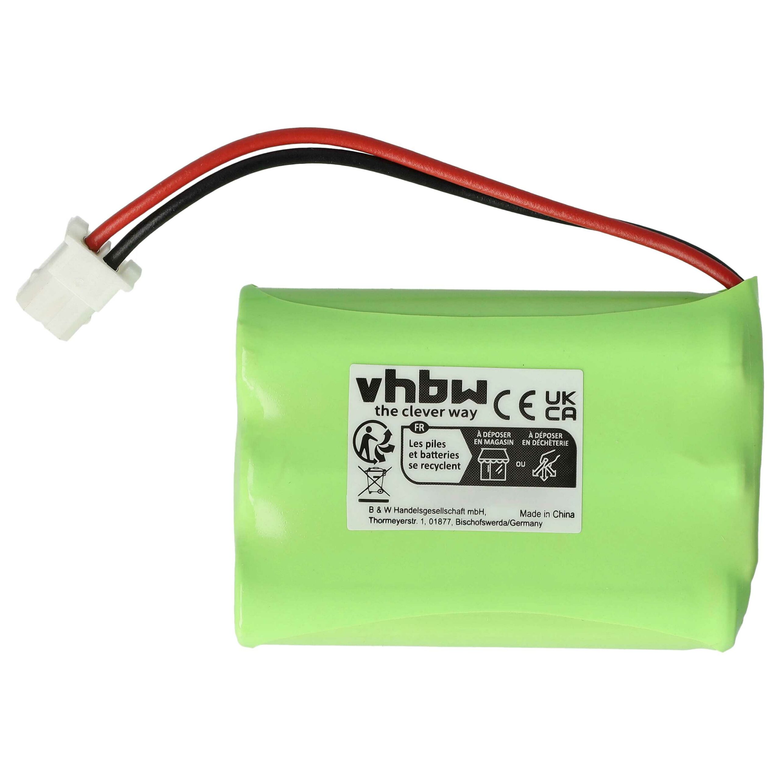 Bateria vhbw para Monitores de Bebé Motorola, Fisher-Price, V-Tech - 700 mAh 3.6V NiMH - Image 4