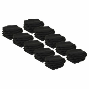 Pack 50x Filtro de Ar para Lunos Silvento Vent - preto vhbw