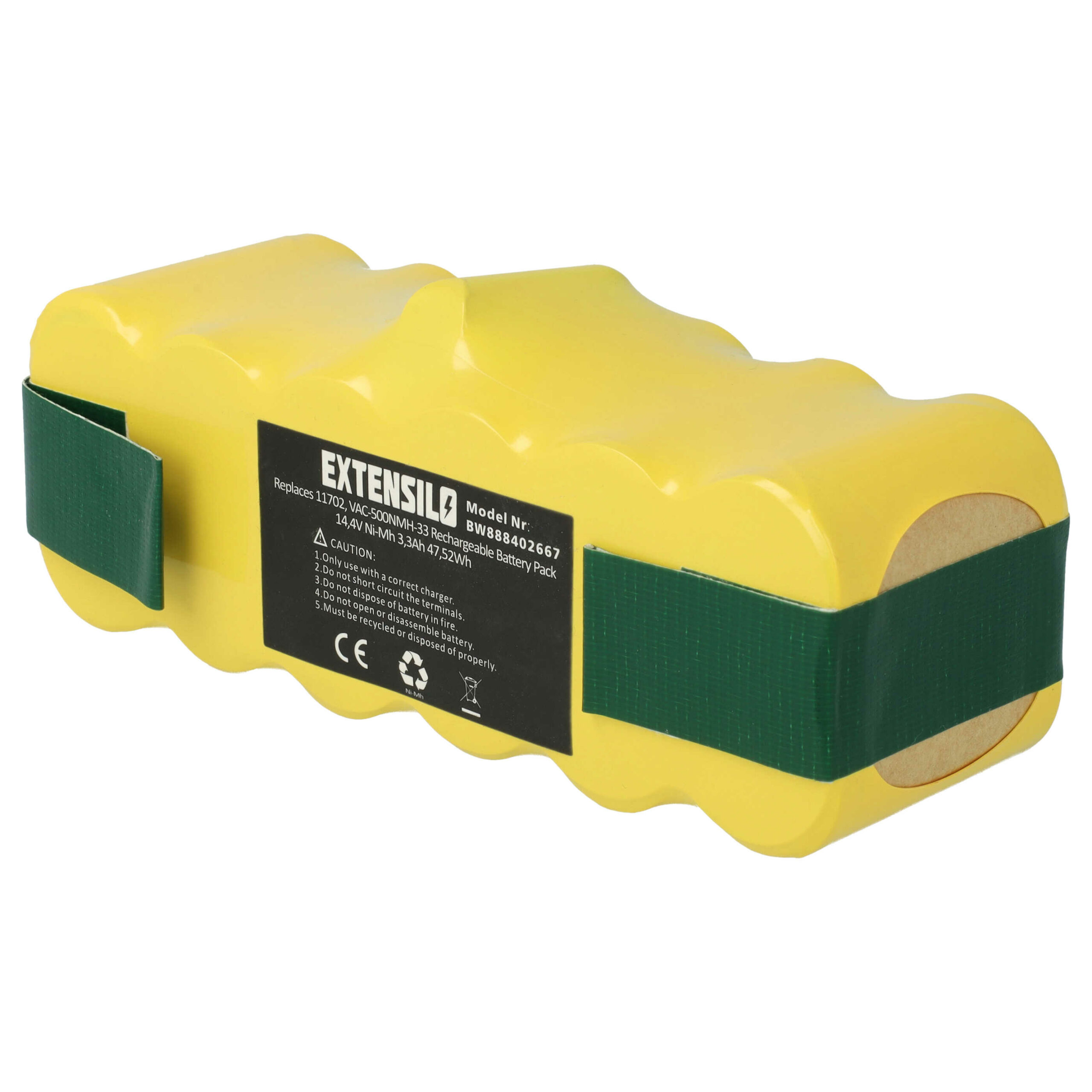 Bateria EXTENSILO para iRobot Roomba e robôs de limpeza - 3300mAh, 14.4V, NiMH - Image 3