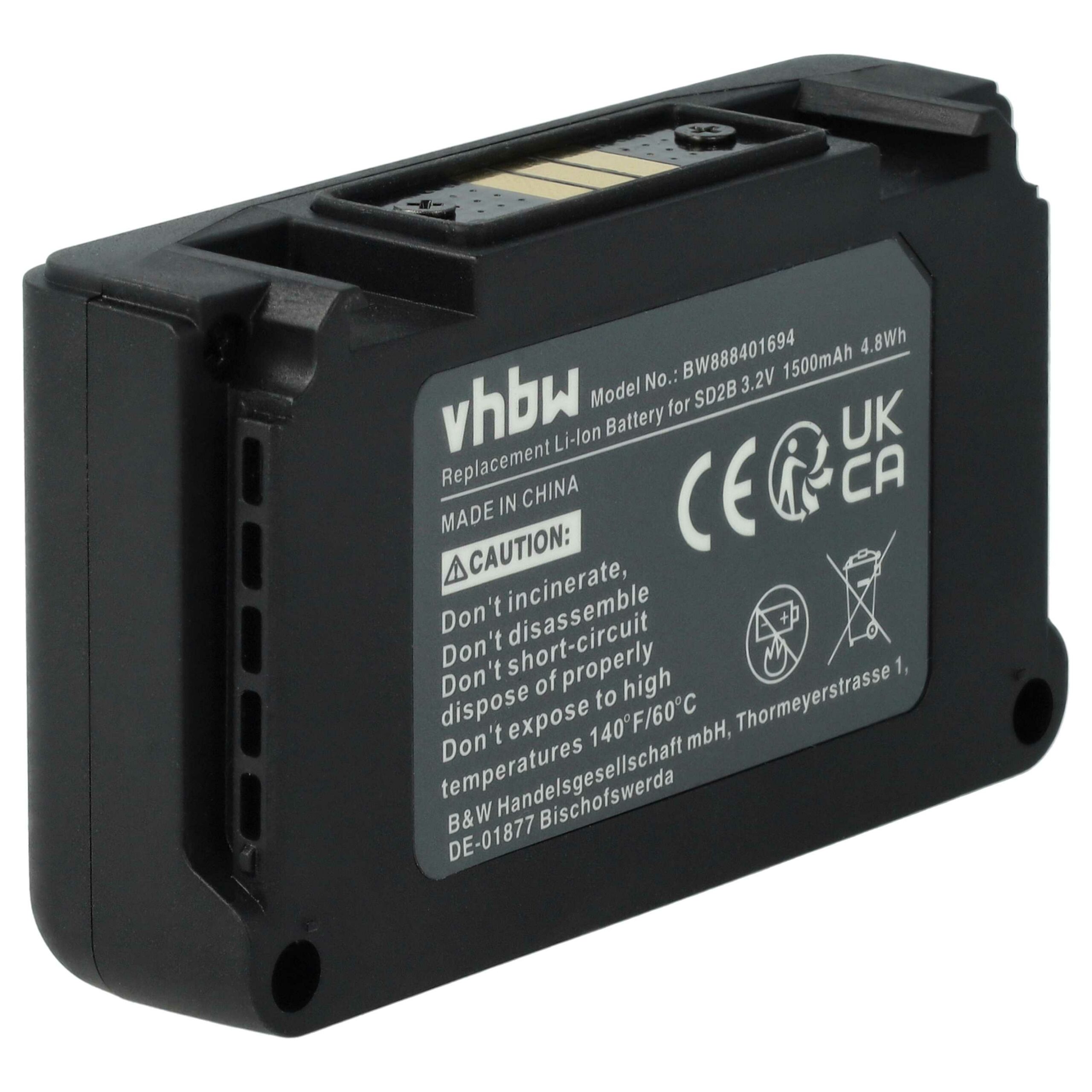 Bateria vhbw para Sistema Wireless Sony SD2B, BATC-4AA - 1500 mAh 3.2 V Li-Ion