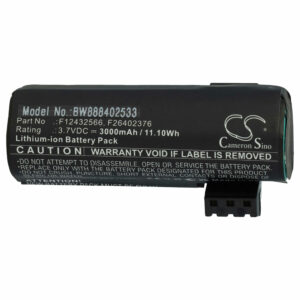 Bateria vhbw para Ingenico F12432566, F26402376 - Scanner POS - 3000 mAh 3.7 V