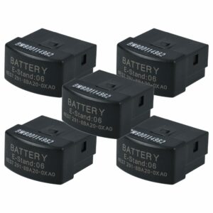 Módulo de Baterias de Substituição vhbw para Siemens 6ES7291-8BA20-0XA0 - 5 Unidades Li-Ion 30 mAh 3 V