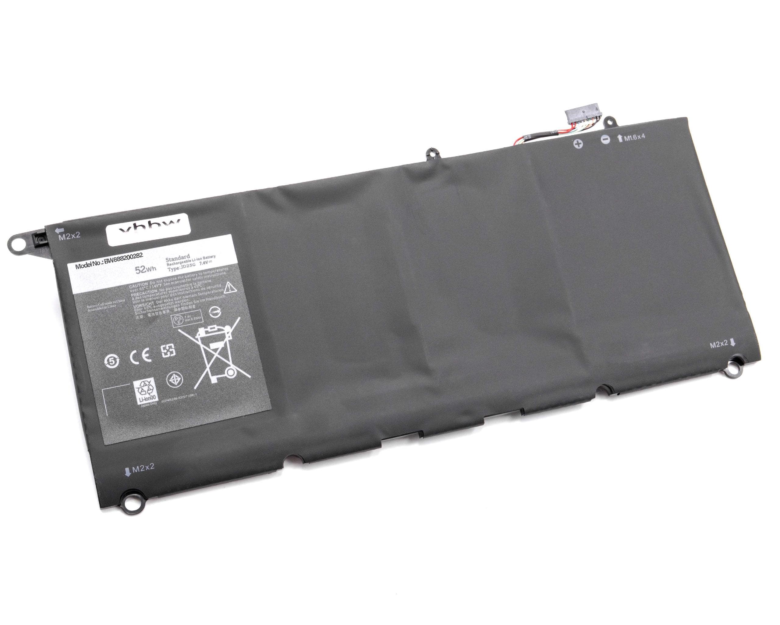 Bateria vhbw para Dell CN-0N7T6, 90V7W, 5K9CP, JD25G, DIN02 - 7000 mAh 7.4 V Li-Ion - Image 2