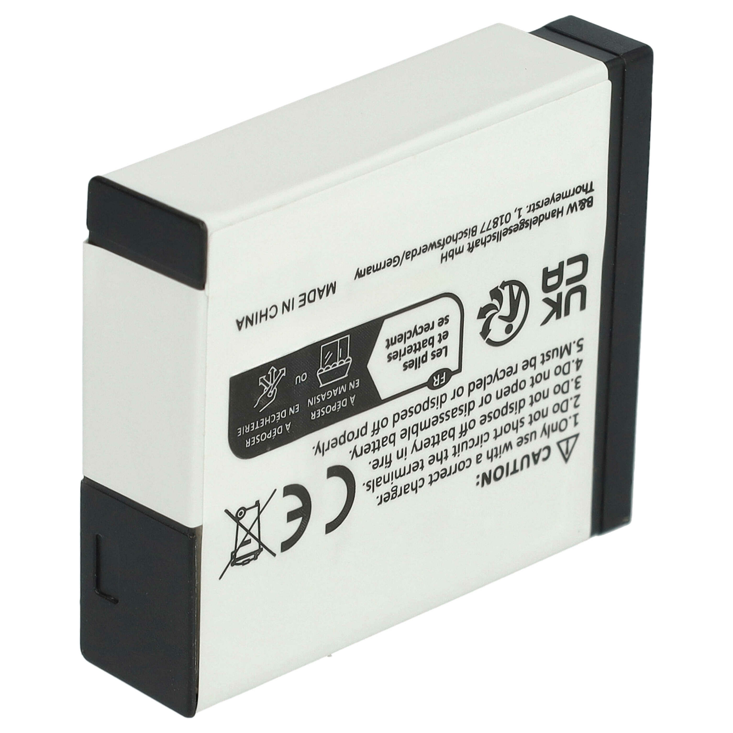 Bateria vhbw compatível com Panasonic DMW-BLH7E, DMW-BLH7, DMW-BLHPP, DMW-BLH7PP - 600mAh, 7.2V, Li-Ion com chip de informação - Image 2