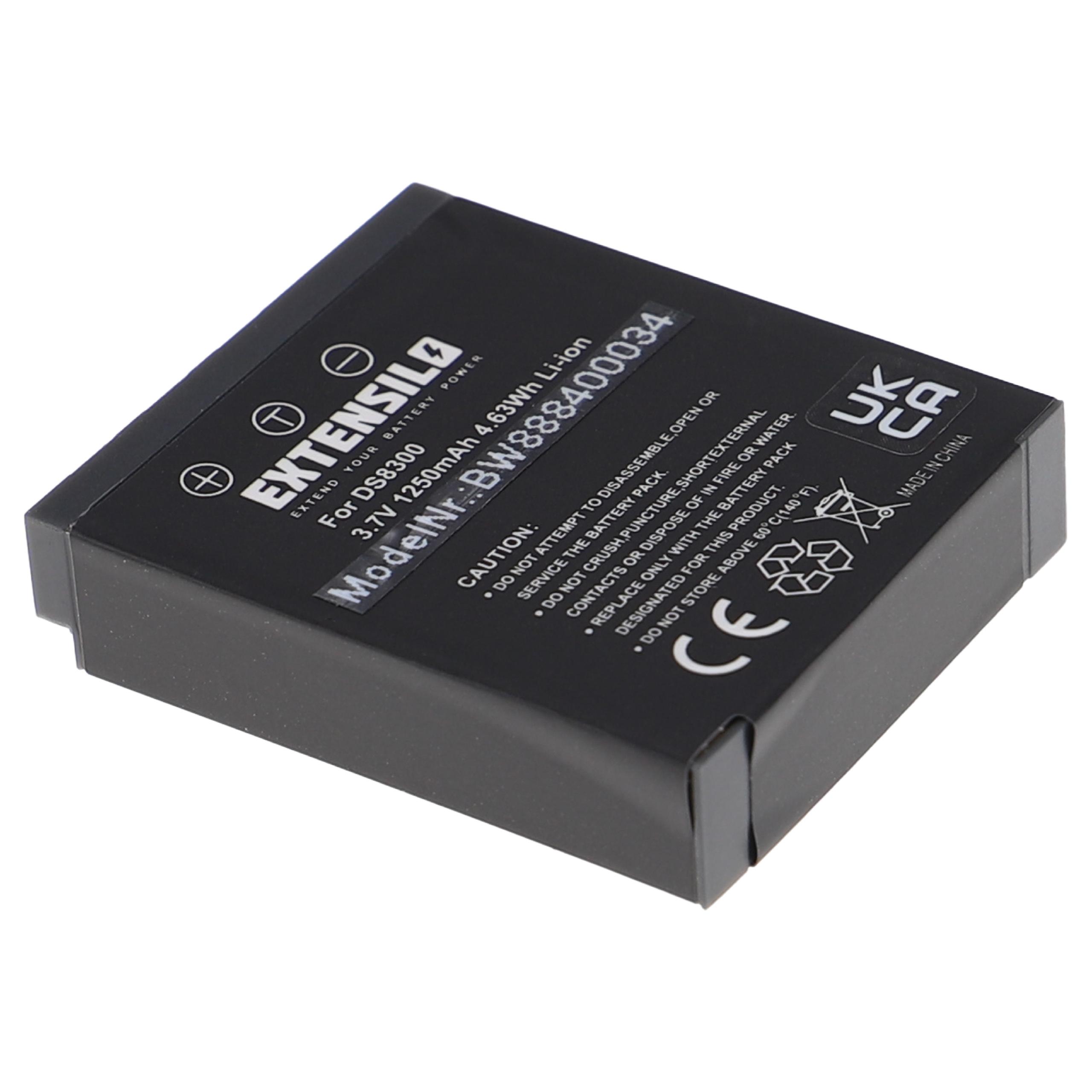 Bateria de substituição EXTENSILO 1250mAh 3.7V Li-Ion para câmaras Minox, Hitachi, Vivitar e outras - Image 3