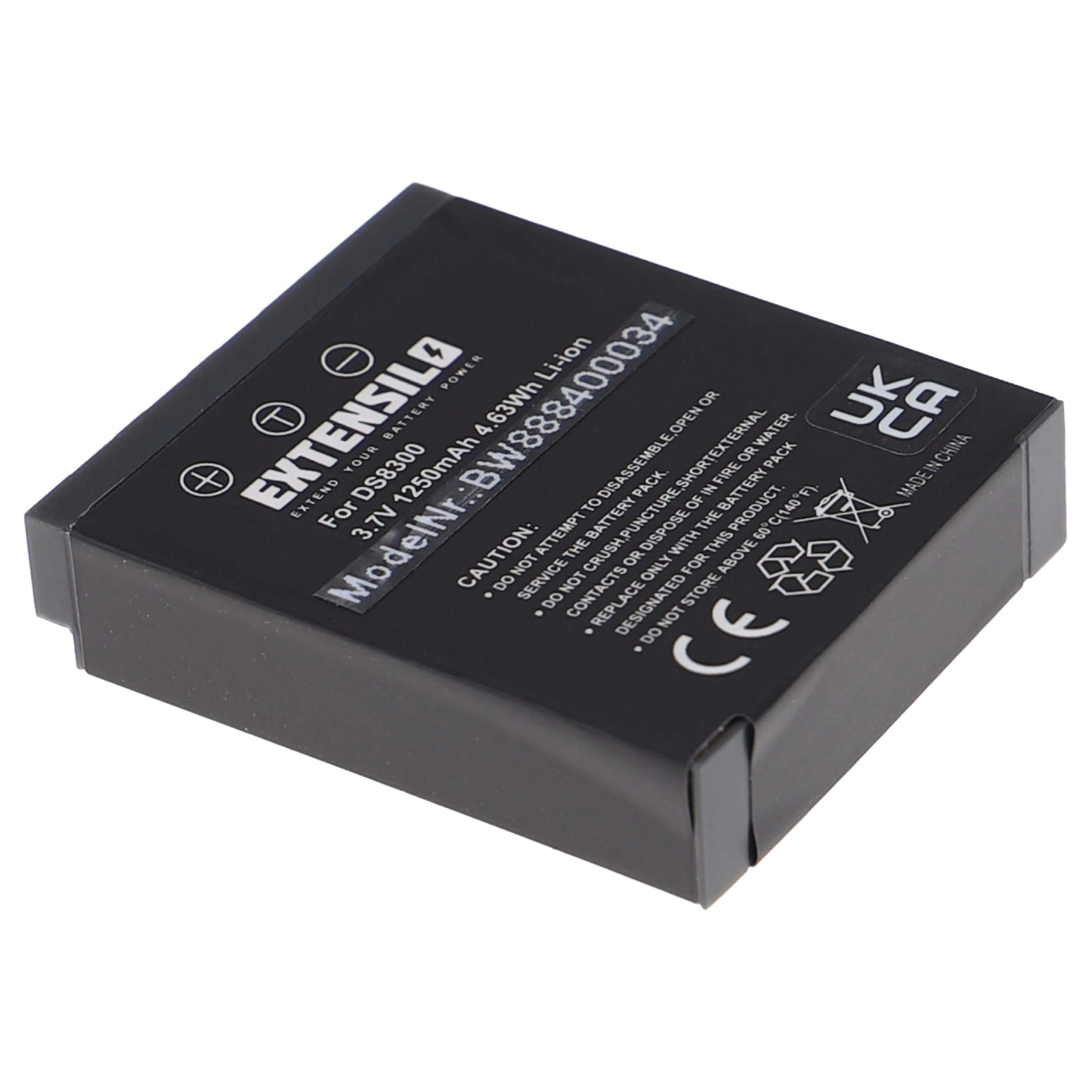 Pack de 3 Baterias EXTENSILO 1250mAh 3.7V Li-Ion para Câmaras (02491-0045-00, 02491-0028-05, 02491-0028-01, 02491-0028-00) - Image 2