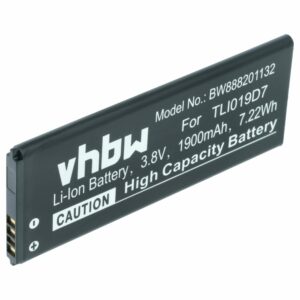 Bateria para Telemóvel Vodafone, Telstra, TCL, Alcatel - 1900 mAh 3.8 V Li-Ion vhbw