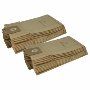 Pack 20x Sacos para Aspirador compatível com Nilfisk 1408618010, 5715492007653, 1408618000 e WAP - papel