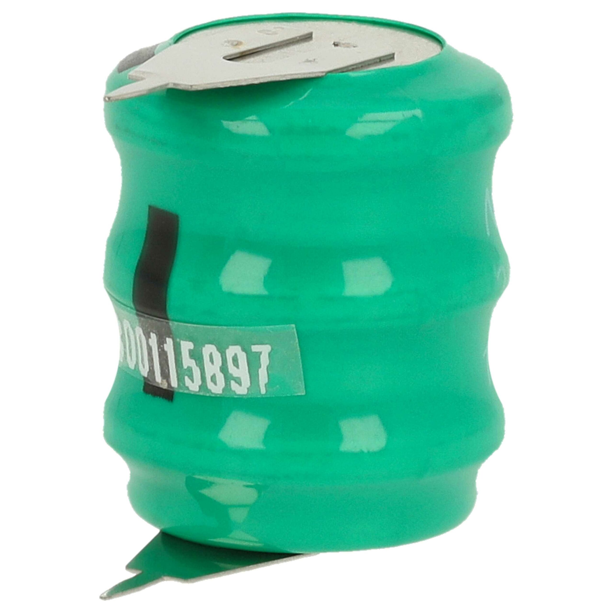 Bateria de Célula Tipo 3/V80H 2 Pinos 80 mAh 3.6V NiMH vhbw - para Modelos Solares e Iluminação - Image 2