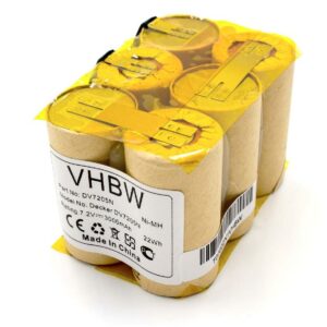 Bateria vhbw compatível com Black & Decker ACN-DE7.2 - 7.2V, 3000mAh, NiMH