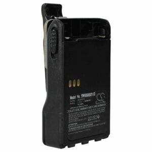 Bateria de Substituição para Rádios Motorola vhbw JMNN4024AR - 2600 mAh 7.2 V Li-Ion com Clipe de Cinto