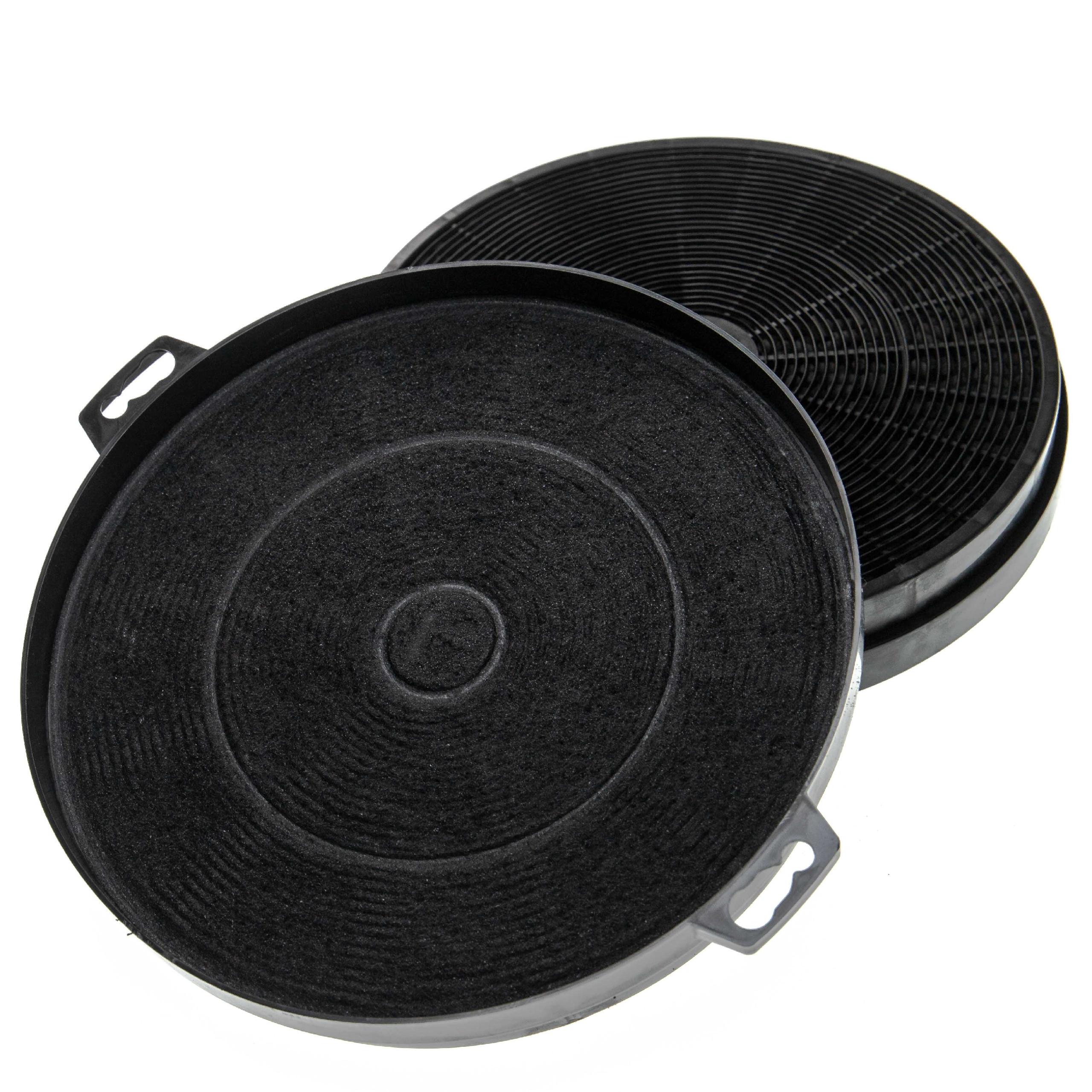 Filtro de Carvão Ativado 6x vhbw para AEG 902793719 e Zanussi - 20,2 cm