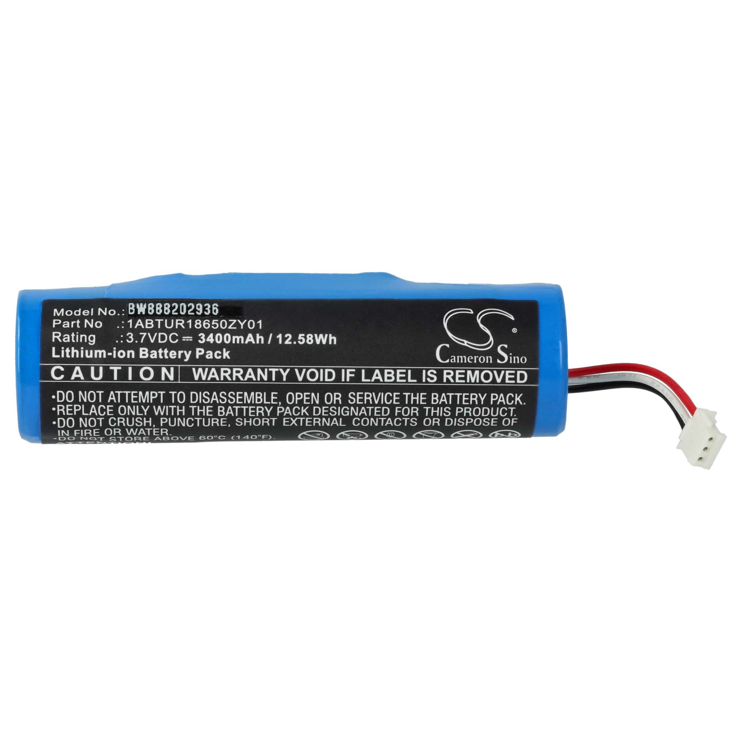 Bateria de Substituição vhbw para Controlador de Vento Akai - 3400 mAh 3.7 V Li-Ion - Image 3