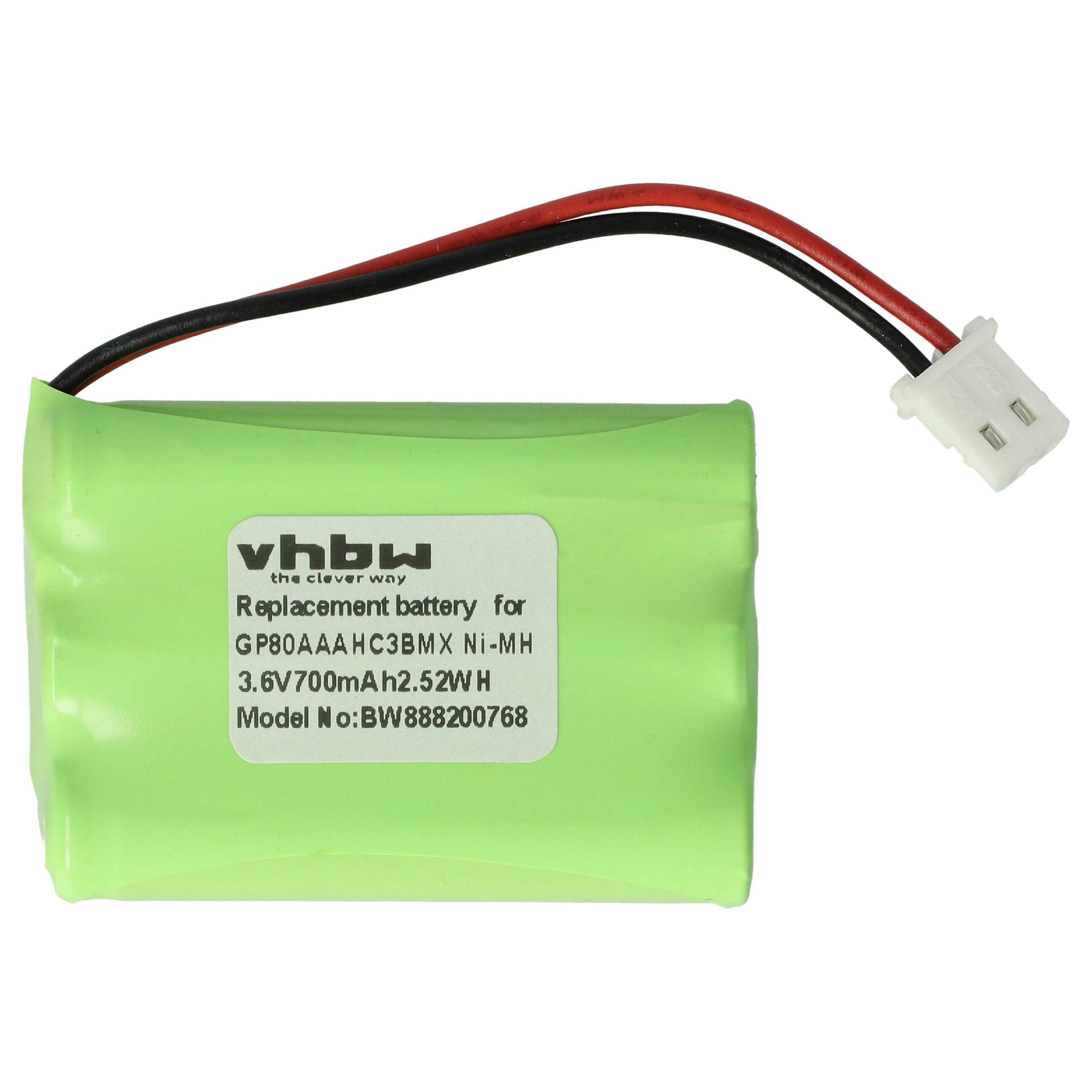 Bateria vhbw para Monitores de Bebé Motorola, Fisher-Price, V-Tech - 700 mAh 3.6V NiMH - Image 3