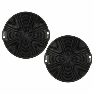 2x Filtro de Carvão Ativado Compatível com Beko 9197059543 para Exaustor Zanussi - 15 cm