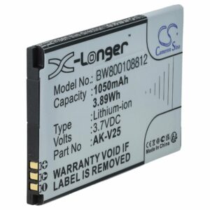Bateria para Telemóvel Emporia AK-V25, AK-25 V2.0 - vhbw 1050 mAh 3.7V Li-Ion