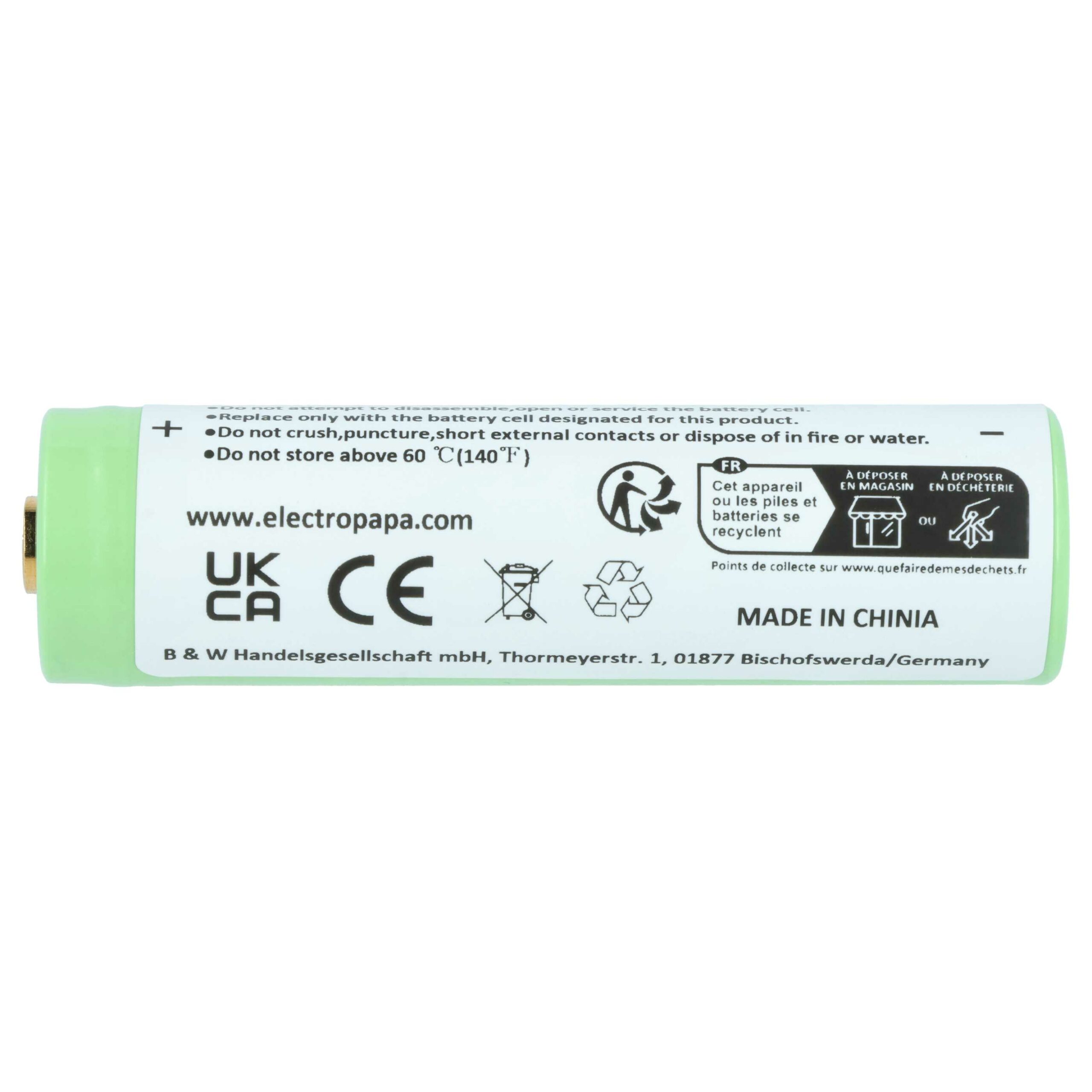 Bateria vhbw 3400 mAh 3.7 V Li-Ion para Ledlenser 501001 e lanternas compatíveis - Image 4