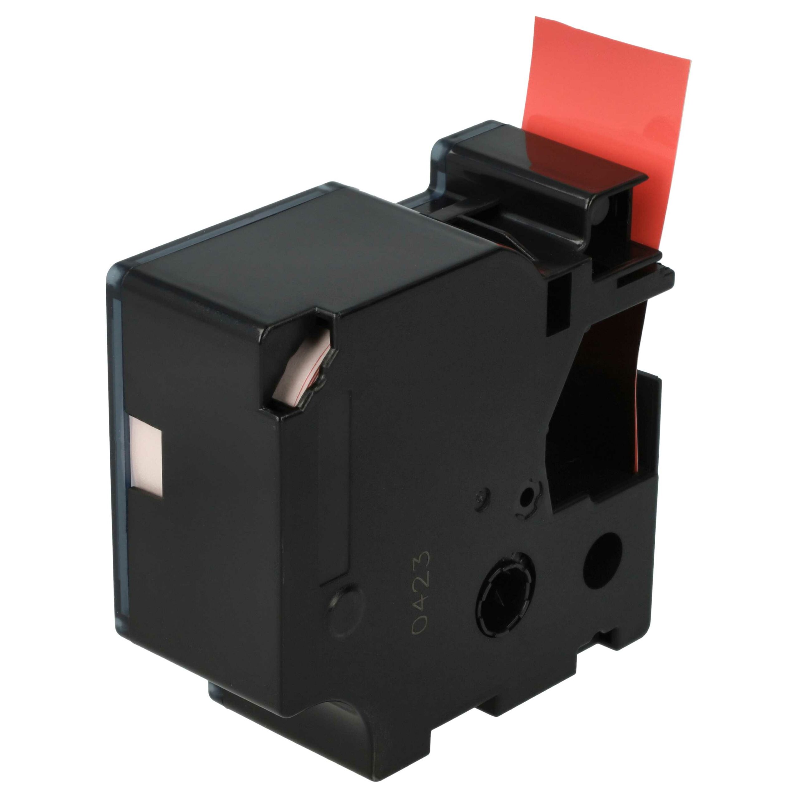 Fita de Etiquetas compatível com Dymo D1 53717 - 24 mm Preto sobre Vermelho - Image 2