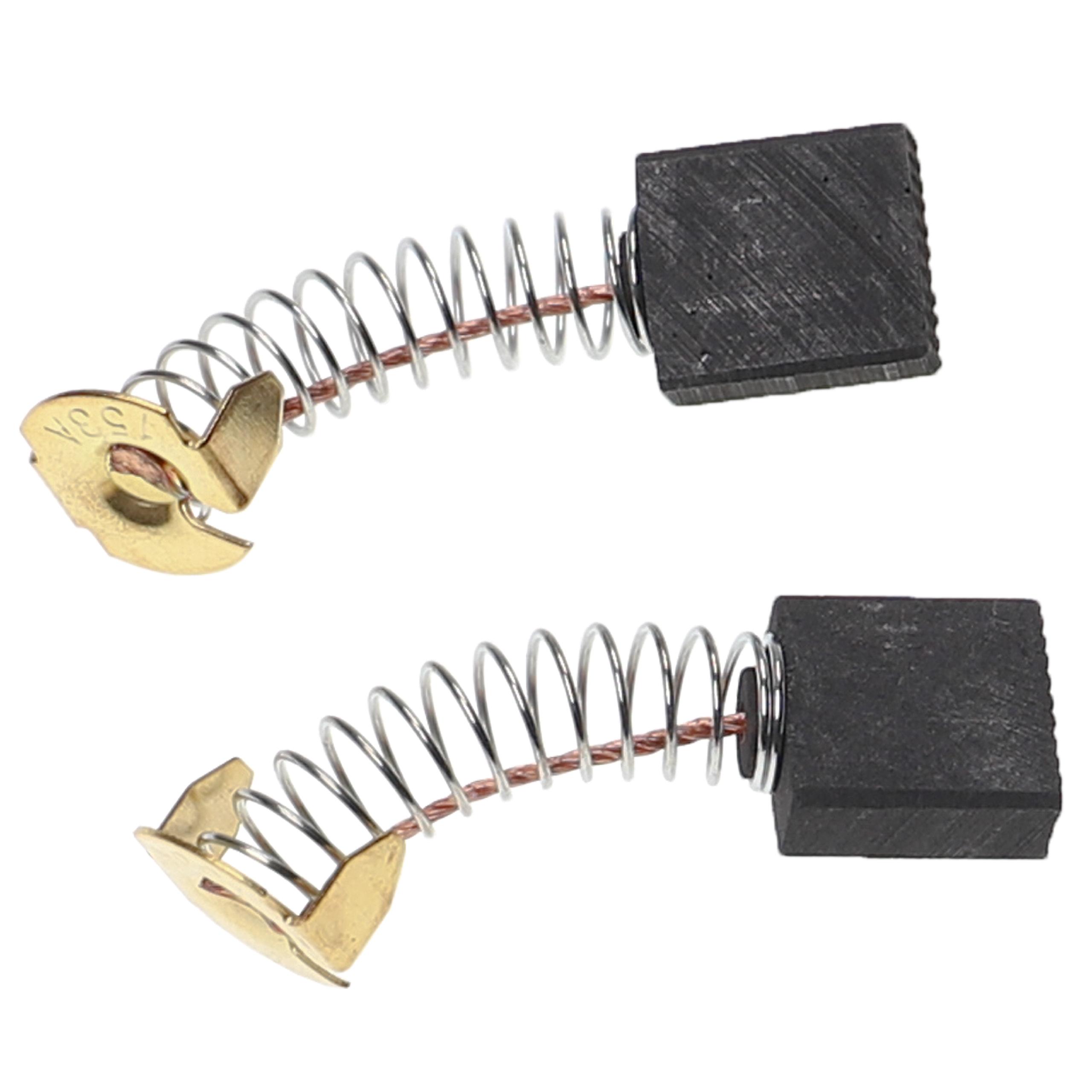 2x Escovas de Carvão Compatíveis com Güde GRK 250/300 LP - Ferramenta Elétrica - 6.5 x 13.5 x 16 mm