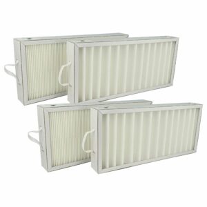 Conjunto de 4 Filtros Substitutos Pluggit APFG4F7-300 para Ventilação vhbw
