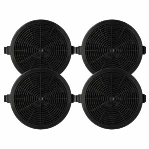 4x Filtro de Carvão Ativado para Coifa Klarstein 10035567 - 11.2 cm vhbw