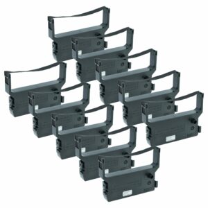 Pack de 10 Fitas de Tinta Compatíveis com Citizen IR61B para Impressoras de Matriz de Pontos Utax - Preto