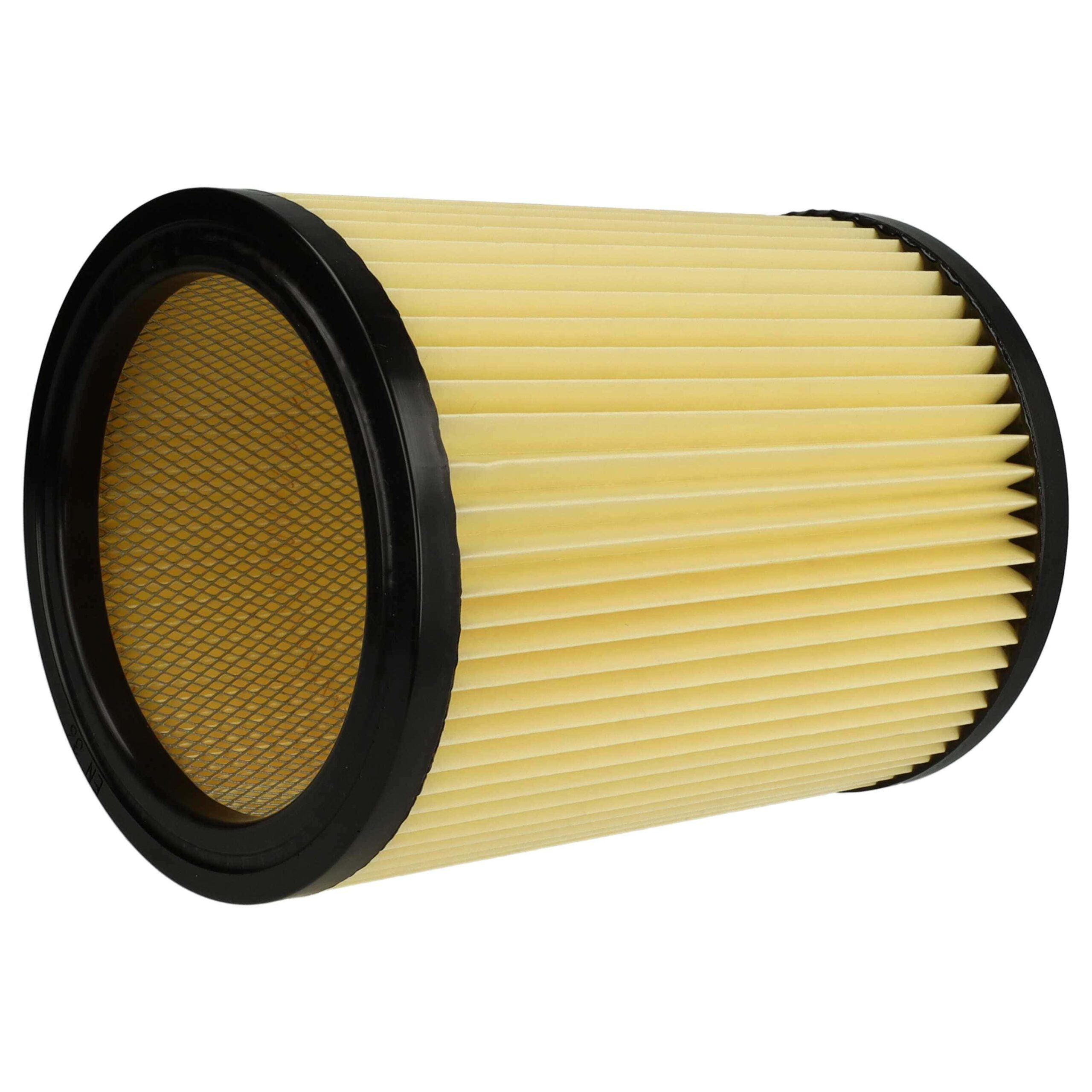 Pack 3x Filtro Cartuchos para Aspirador Hikoki Hitachi 710060 - Preto/Amarelo vhbw - Image 3