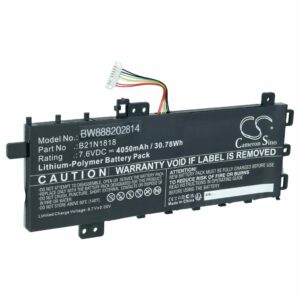 Bateria vhbw para Asus - Compatível com 0B200-03190400E, 0B200-03190400, 0B200-03350500 - 4050 mAh 7.6 V Li-polímero