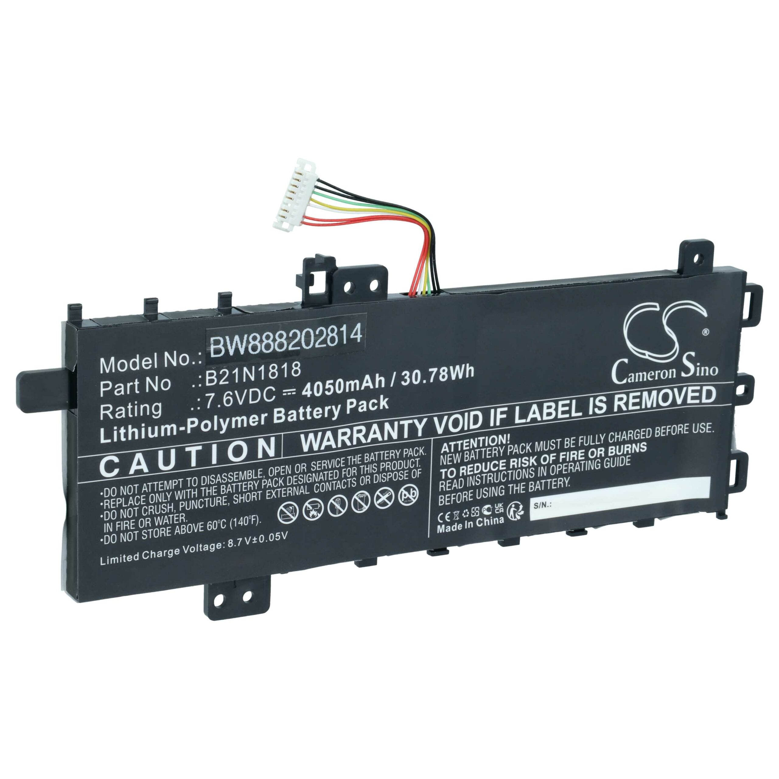 Bateria vhbw para Asus - Compatível com 0B200-03190400E, 0B200-03190400, 0B200-03350500 - 4050 mAh 7.6 V Li-polímero
