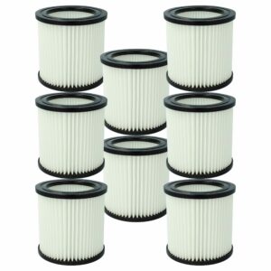 8x Filtro de Substituição vhbw para Aspiradores Nilfisk 81943047