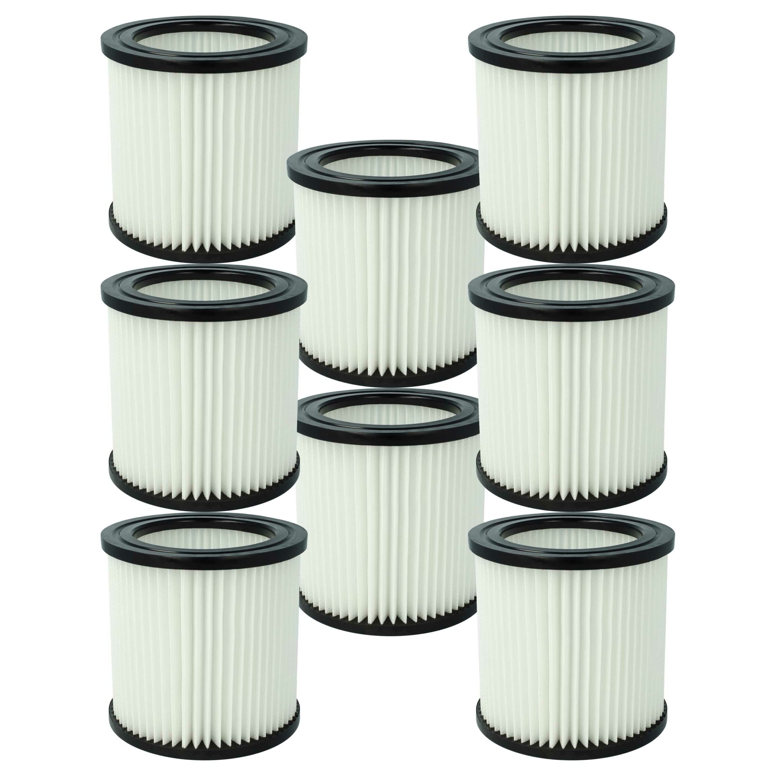 8x Filtro de Substituição vhbw para Aspiradores Nilfisk 81943047