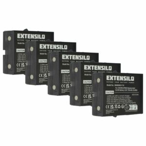 5x Bateria de Substituição EXTENSILO para Comando Danfoss BT06K, 2303692 - 750 mAh