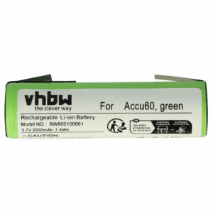 Bateria vhbw compatível com Gardena 08829-00.640.00 - 2000 mAh, 3.6 V, Li-Ion