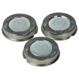 3x Cabeças de Corte para Barbear compatíveis com Philips HQ5, cor prata