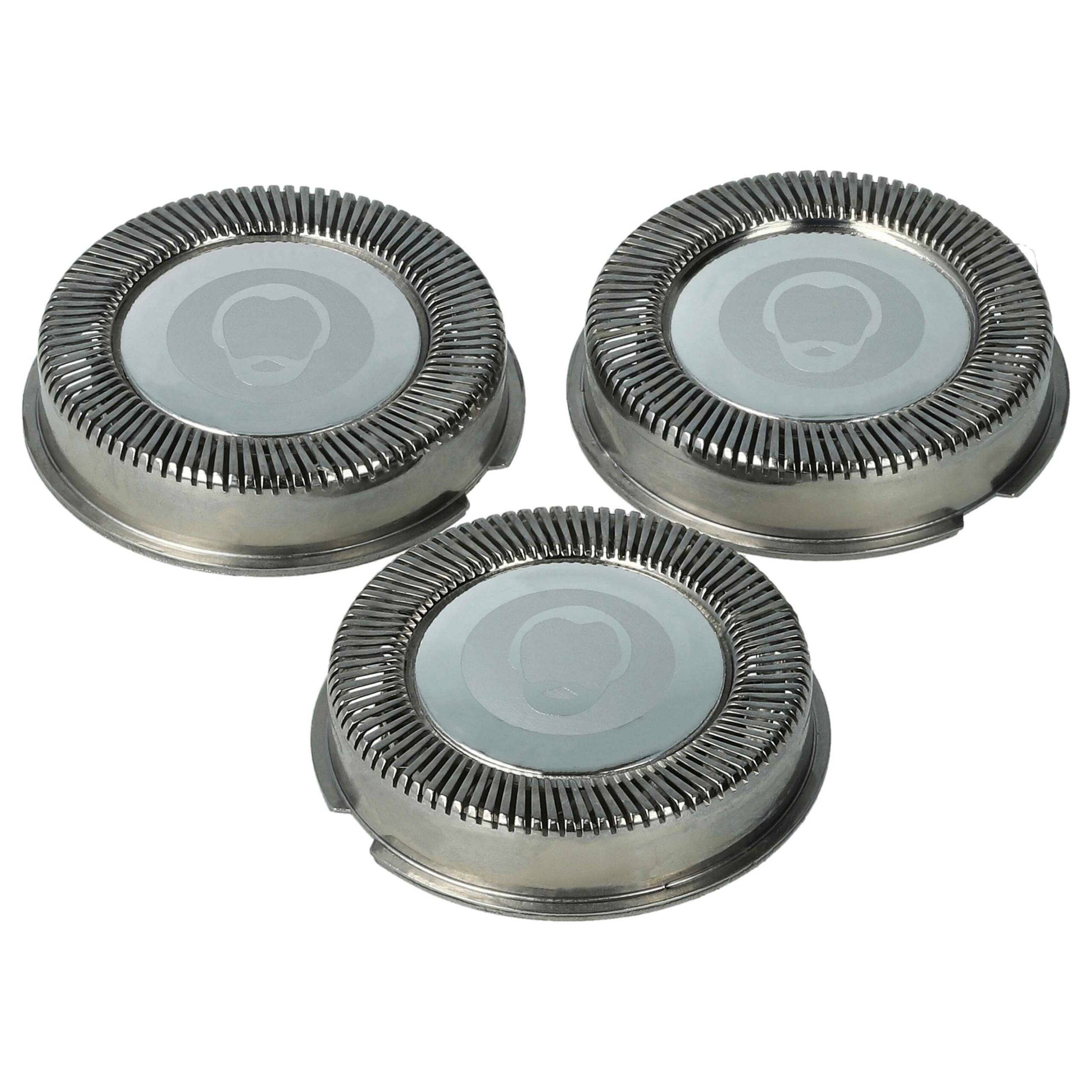 3x Cabeças de Corte para Barbear compatíveis com Philips HQ5, cor prata