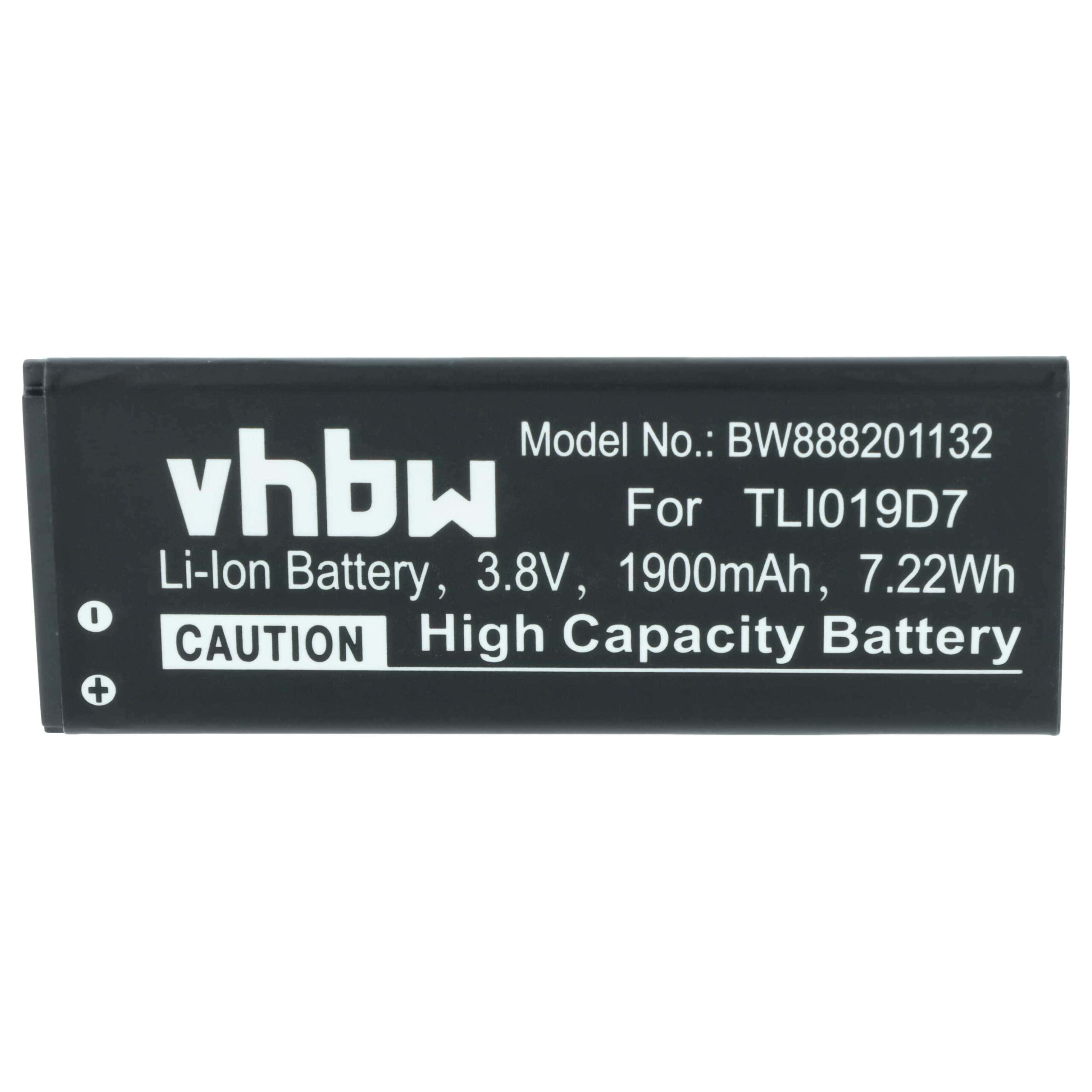 Bateria para Telemóvel Vodafone, Telstra, TCL, Alcatel - 1900 mAh 3.8 V Li-Ion vhbw - Image 3