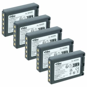 Pack 5 Baterias vhbw Compatíveis com Teleradio M245060, 22.381.2, D00004-02 - 2400 mAh