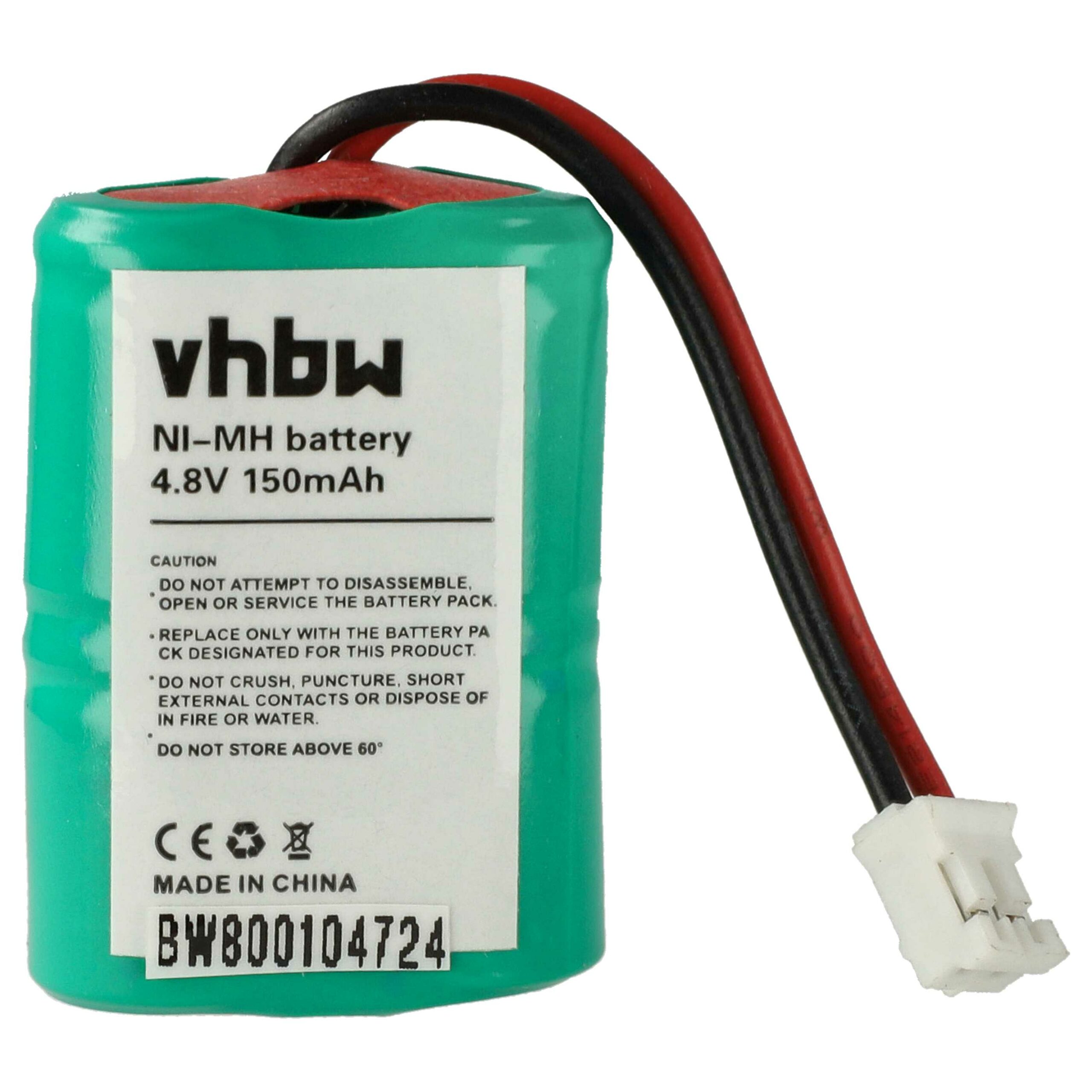 Bateria para Coleira de Adestramento de Cães vhbw - 150 mAh 4.8 V NiMH Compatível com SportDog, Kinetic e Dogtra - Image 3