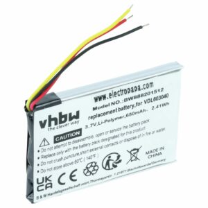Bateria de Substituição para Auscultadores Wireless Marshall vhbw - 650 mAh 3.7 V Li-polymer
