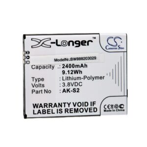Bateria para Telemóvel Emporia AK-S2 - 2400 mAh 3.8 V Li-Polímero vhbw