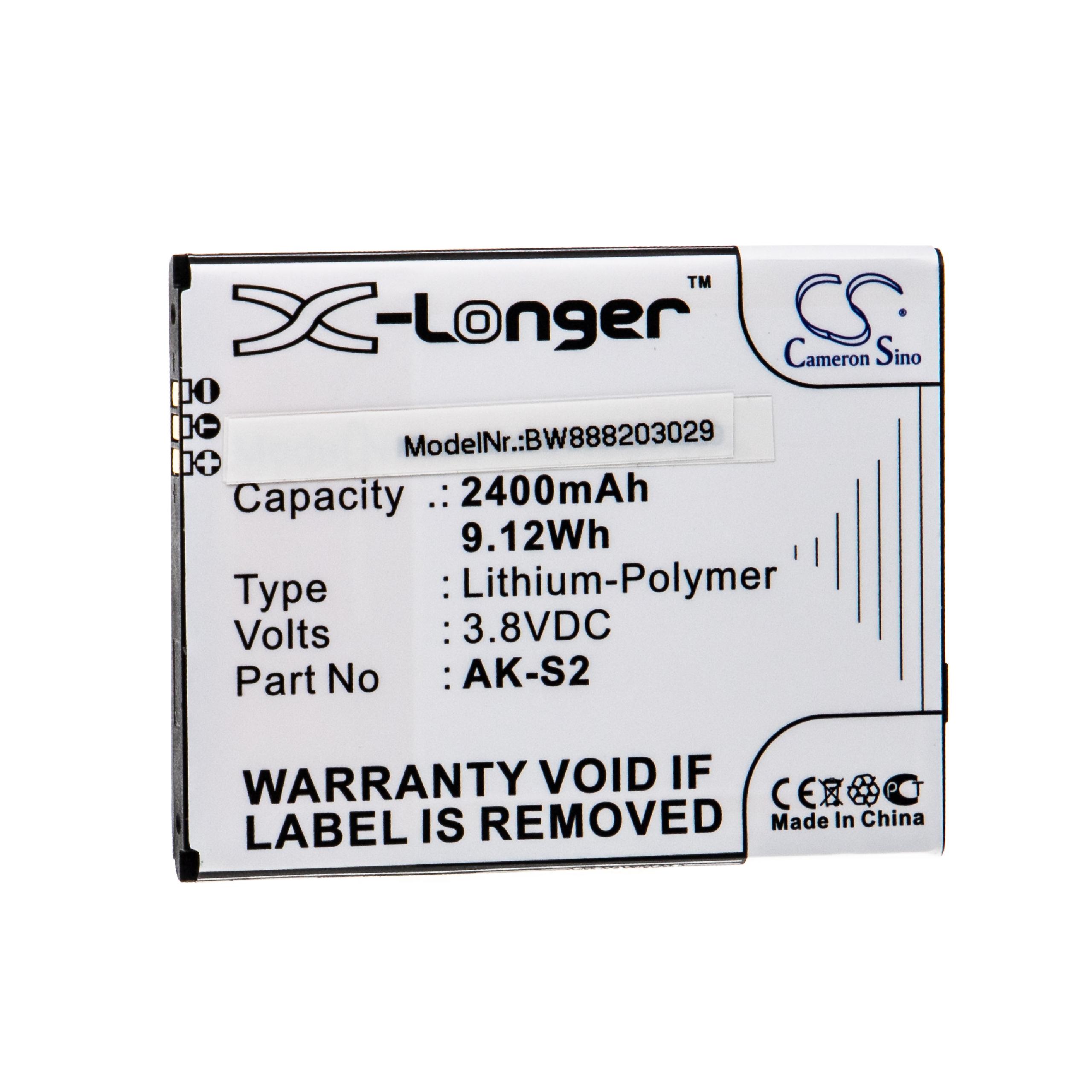 Bateria para Telemóvel Emporia AK-S2 - 2400 mAh 3.8 V Li-Polímero vhbw