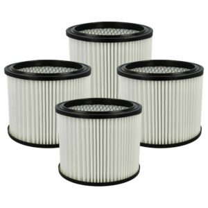 4x Filtro Cartucho HEPA Compatível Scheppach 7906300706 - vhbw