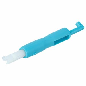 Enfiador de Agulha para Máquinas de Costura - 7,2 cm, Ponta Magnética, Azul