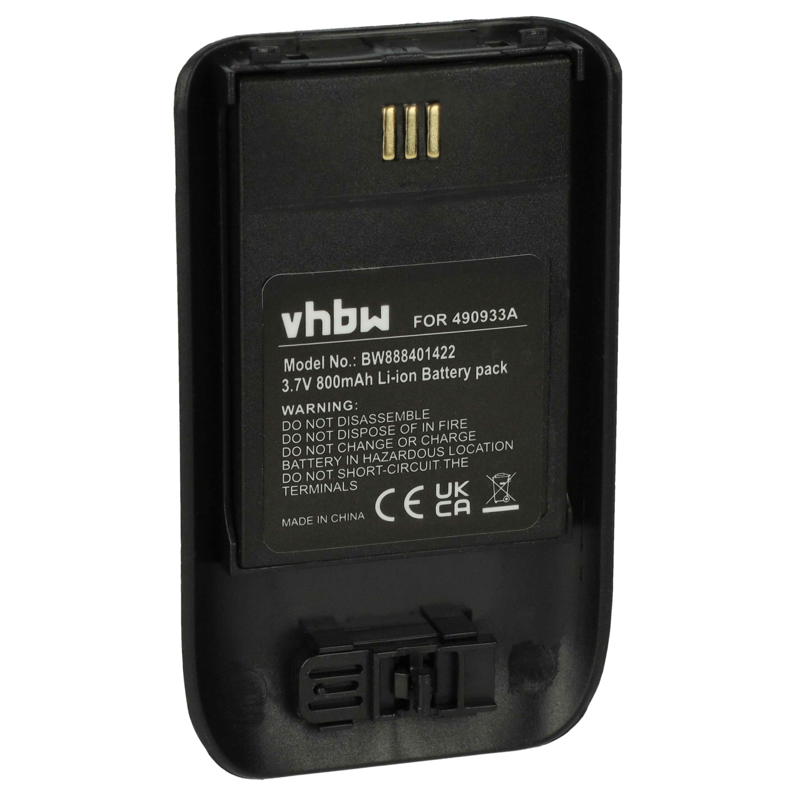 Bateria vhbw para Innovaphone, Mitel e Ascom (DECT) - 800 mAh 3.7V Li-Ion
