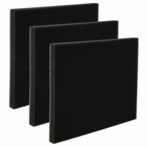 3x Filtro Espuma de Substituição vhbw para Aspirador Philips 432200039691, CP0789