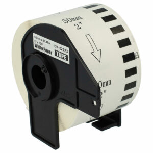 Rolo de Etiquetas Compatível com Brother DK-22223 - Premium 50 mm x 30,48 m + Suporte